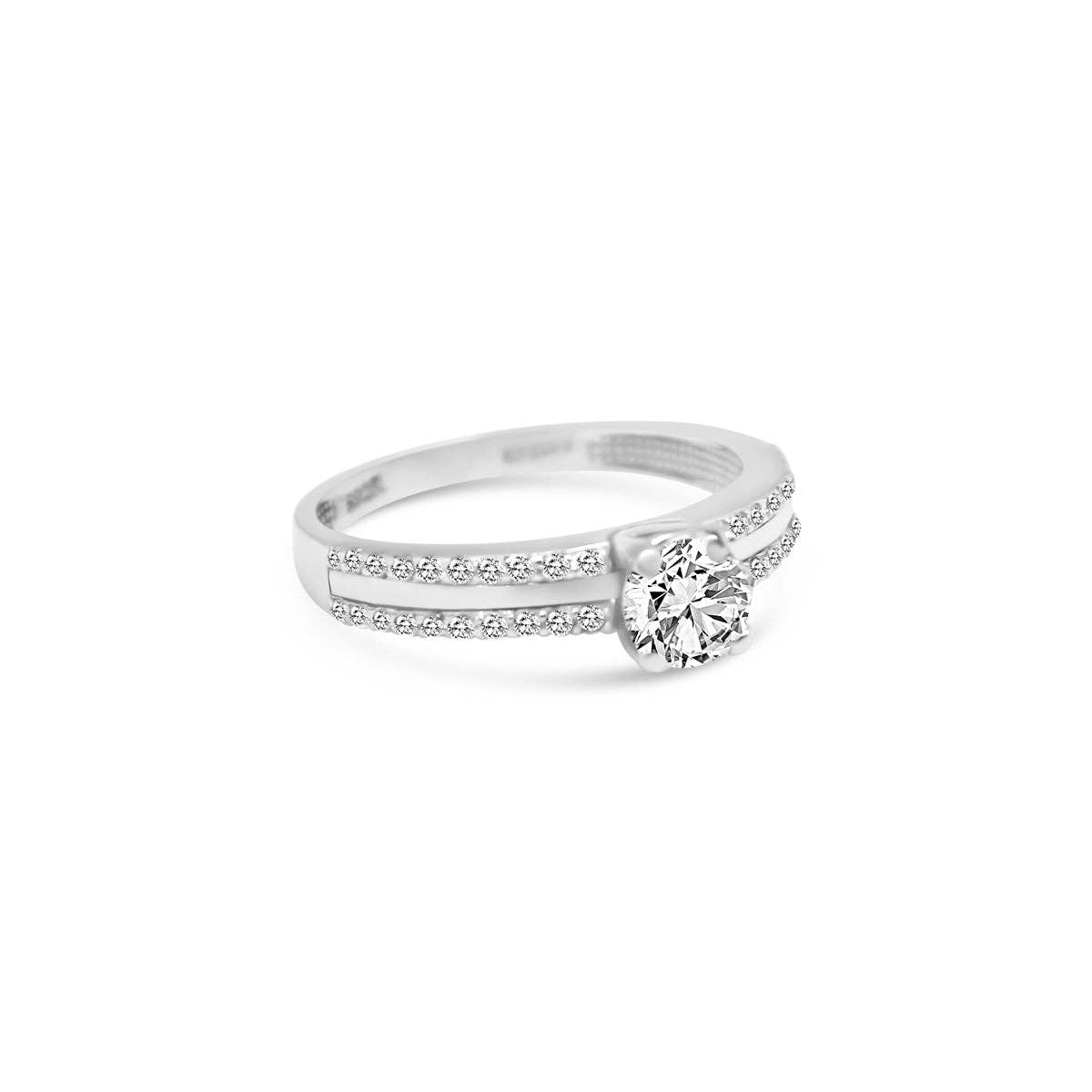 Sterling Silver Engagement Ring