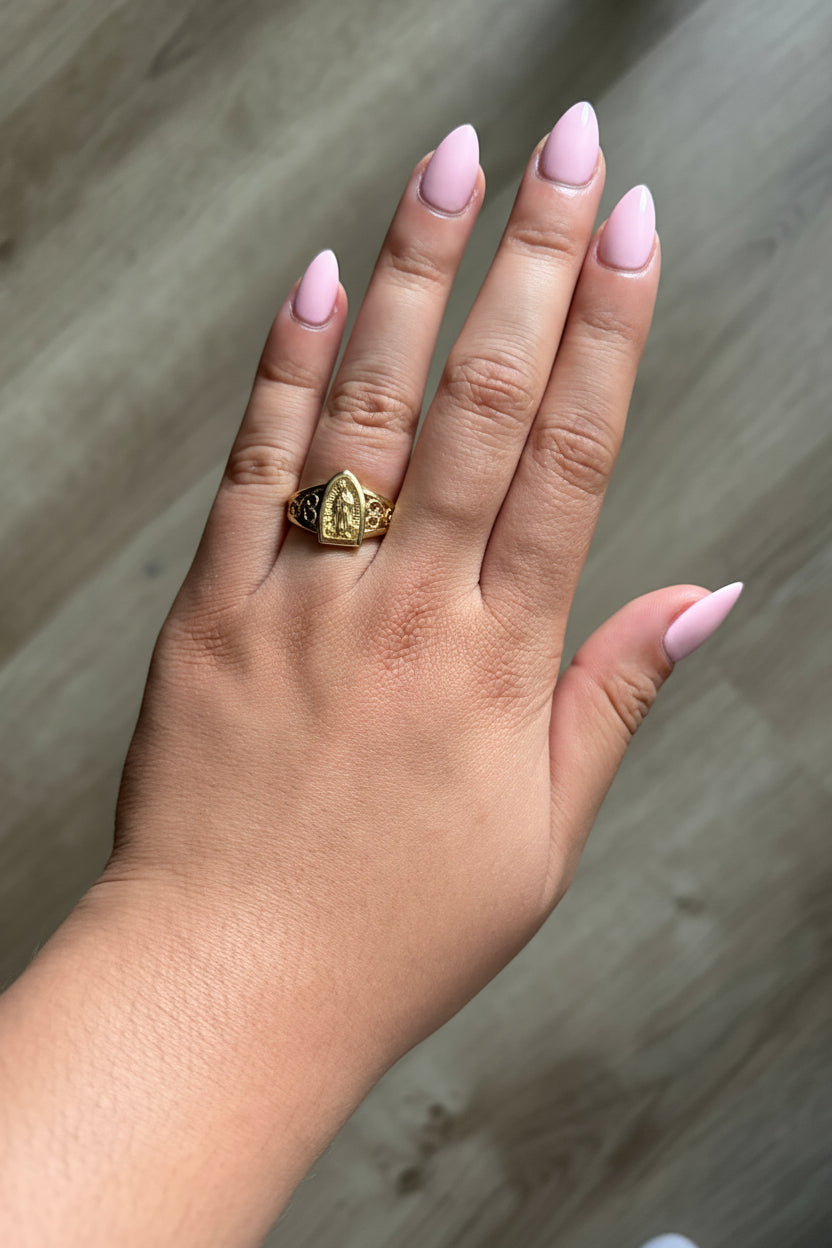 Lady of Guadalupe Gold Ring