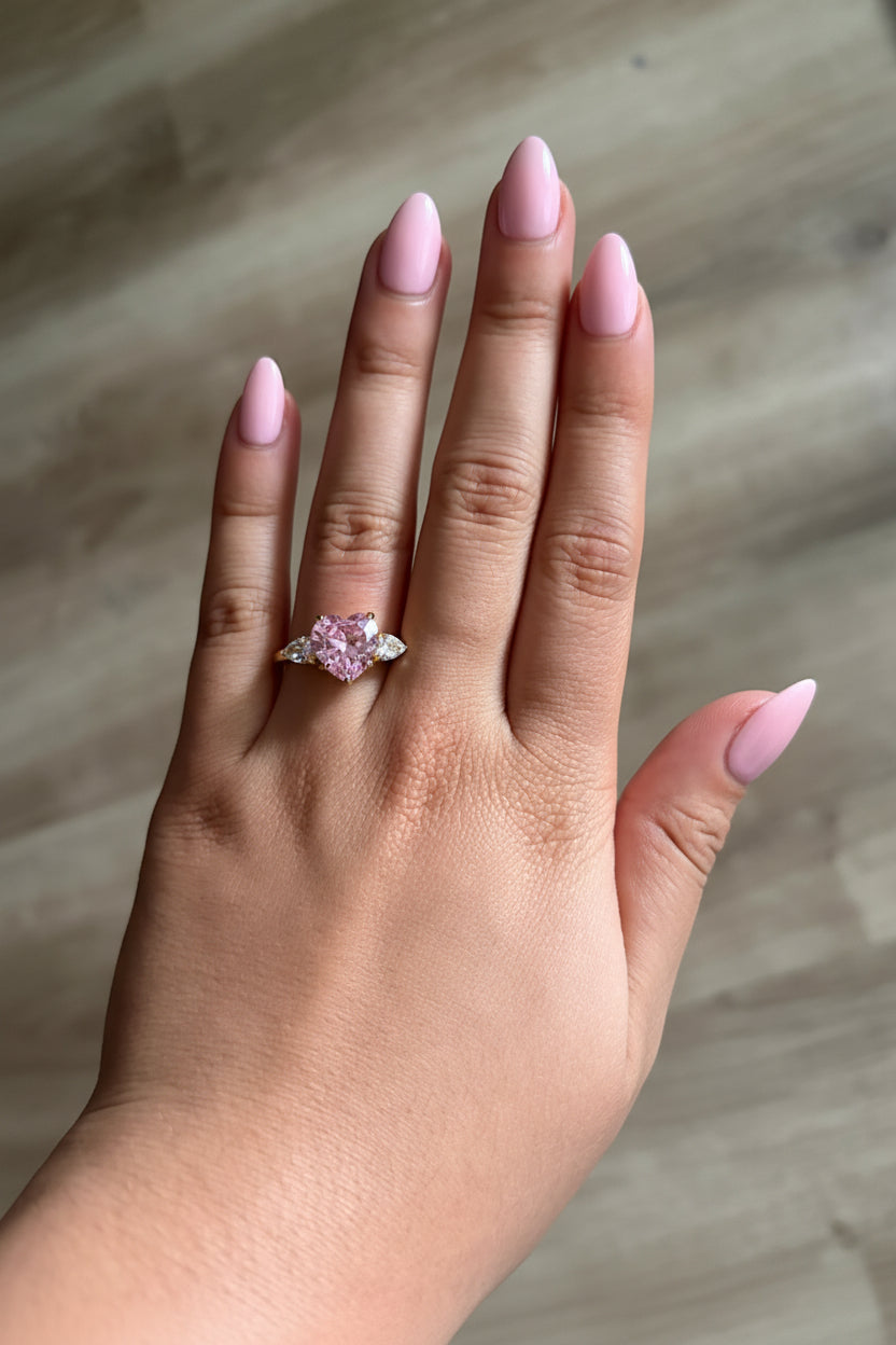Pink Heart Ring