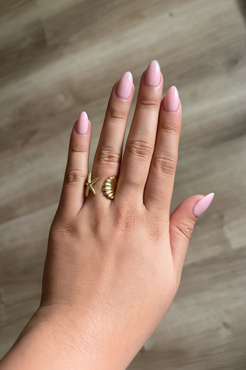 14K Gold Filled Ocean Starfish Ring