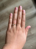 Clear Ellipse Crystal Gold Filled Ring