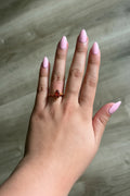 24K Gold Filled Marquise Solitaire Ring