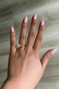 Clear Baguette Bow Ribbon Ring