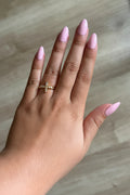 Baguette Side Cross Ring