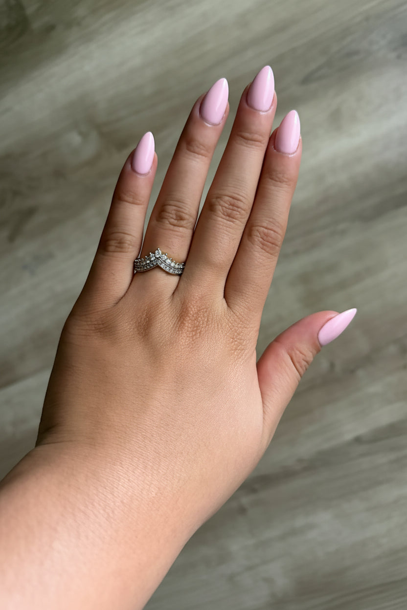 Chevron Mixed Metal Ring