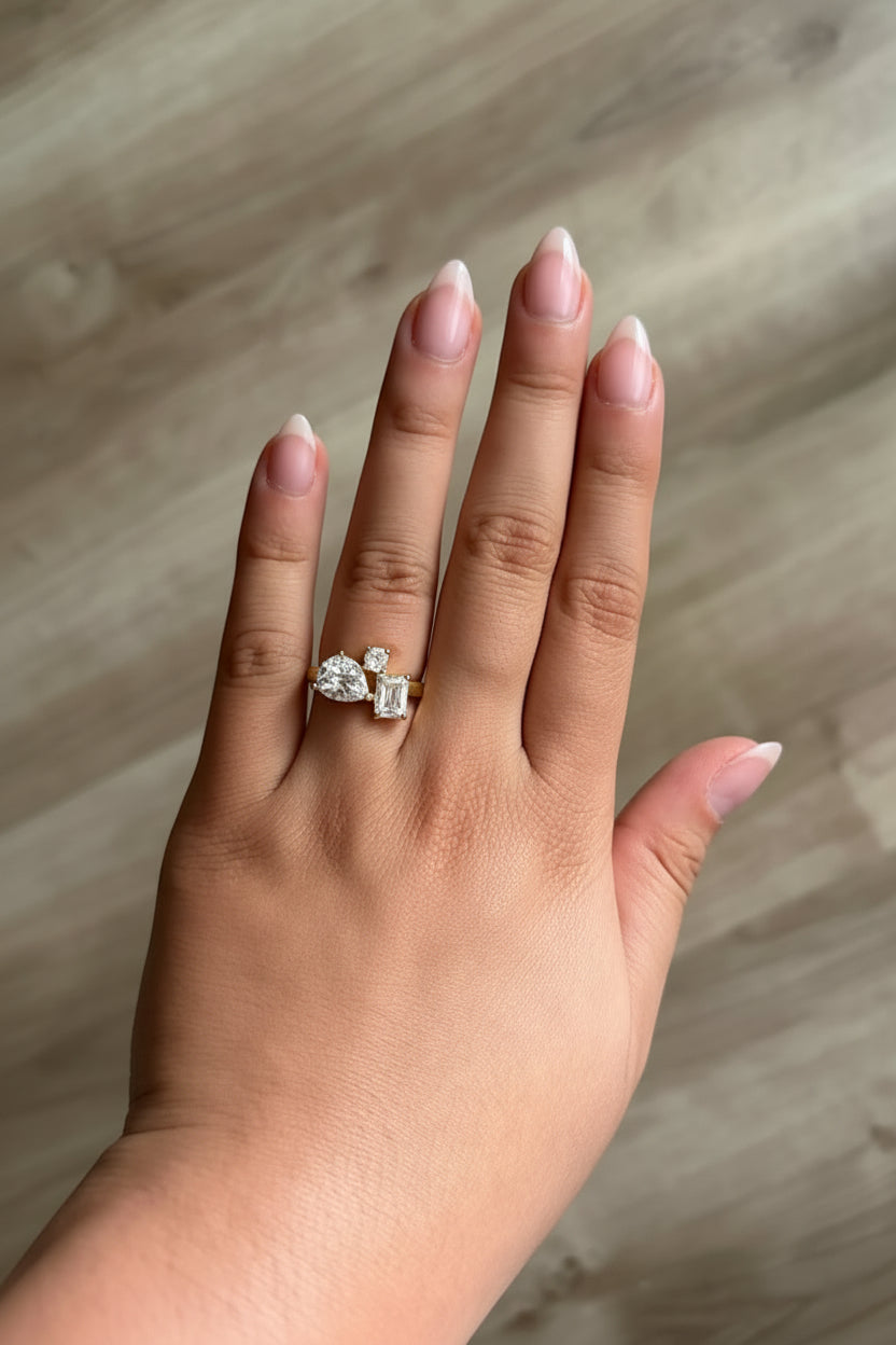 24K Gold Filled Clear Ring