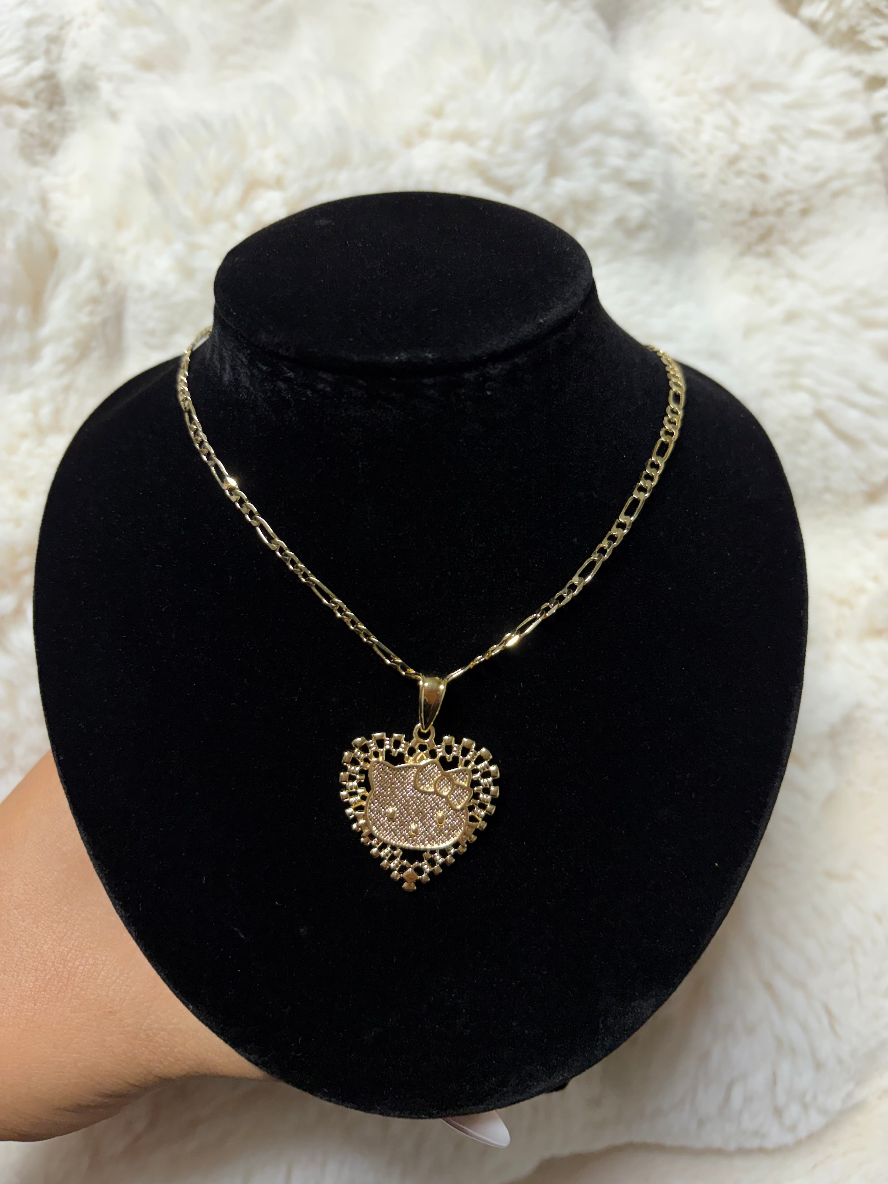 HELLO KITTY HEART NECKLACES