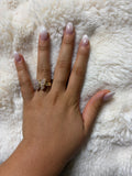 PINK BUTTERFLY ROLEX RING