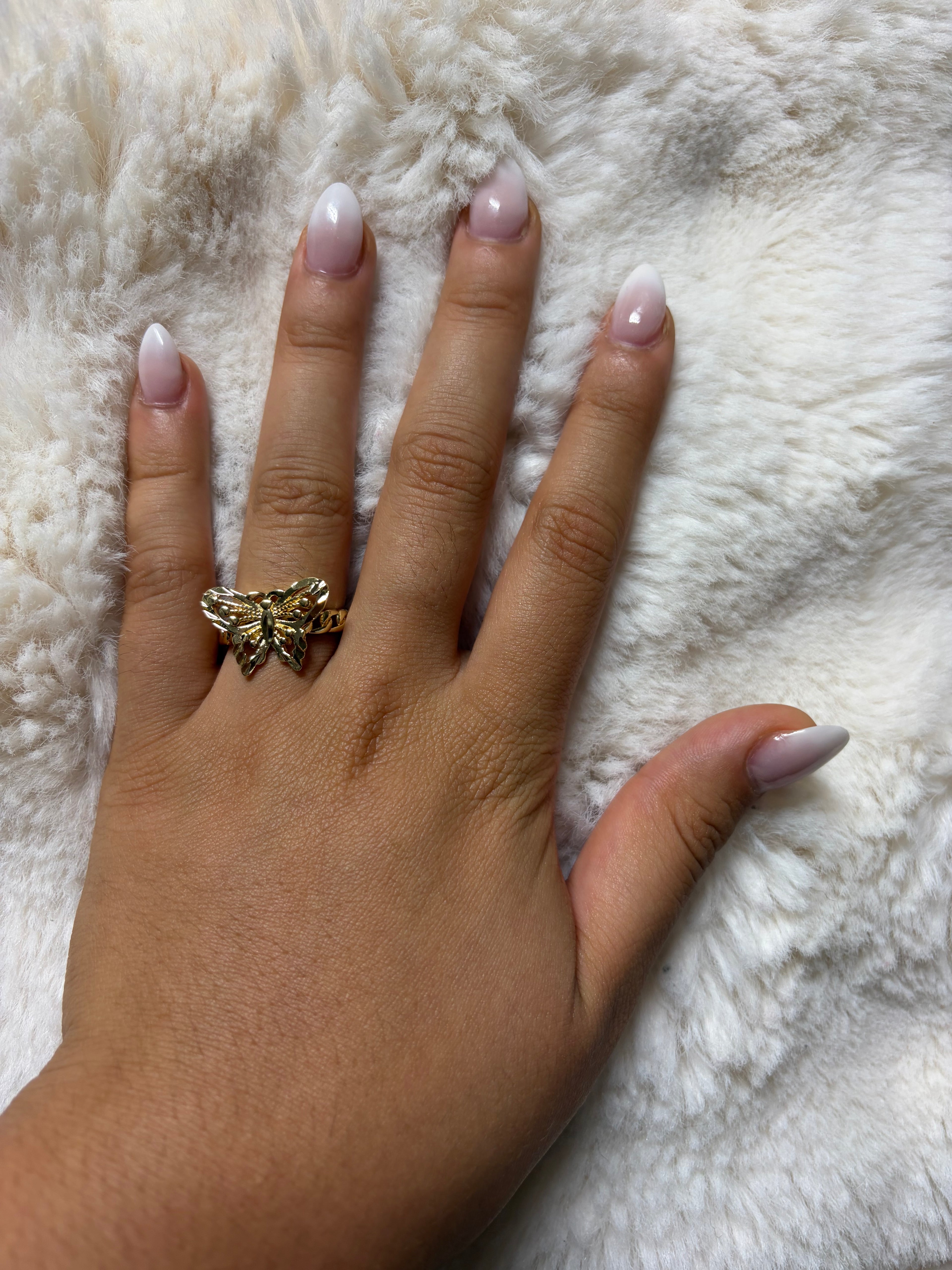 BUTTERFLY CUBAN CHAIN RING
