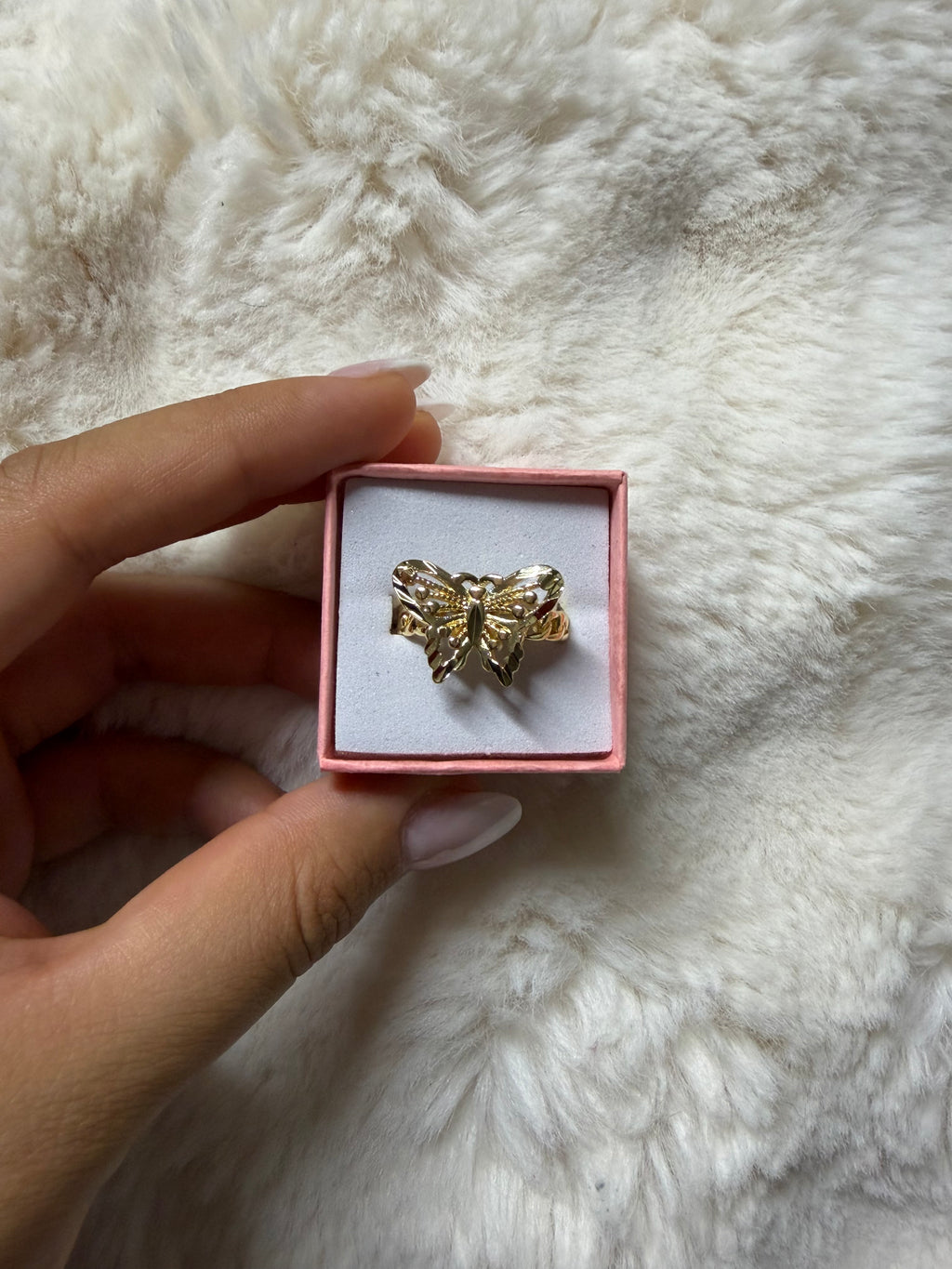 BUTTERFLY CUBAN CHAIN RING