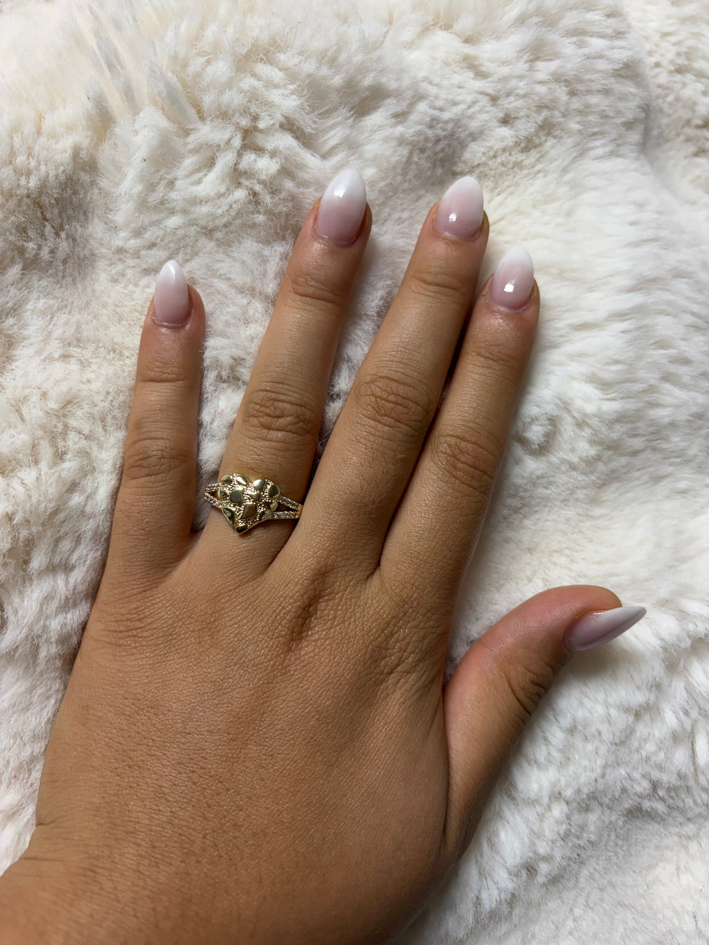 HEART NUGGET RING