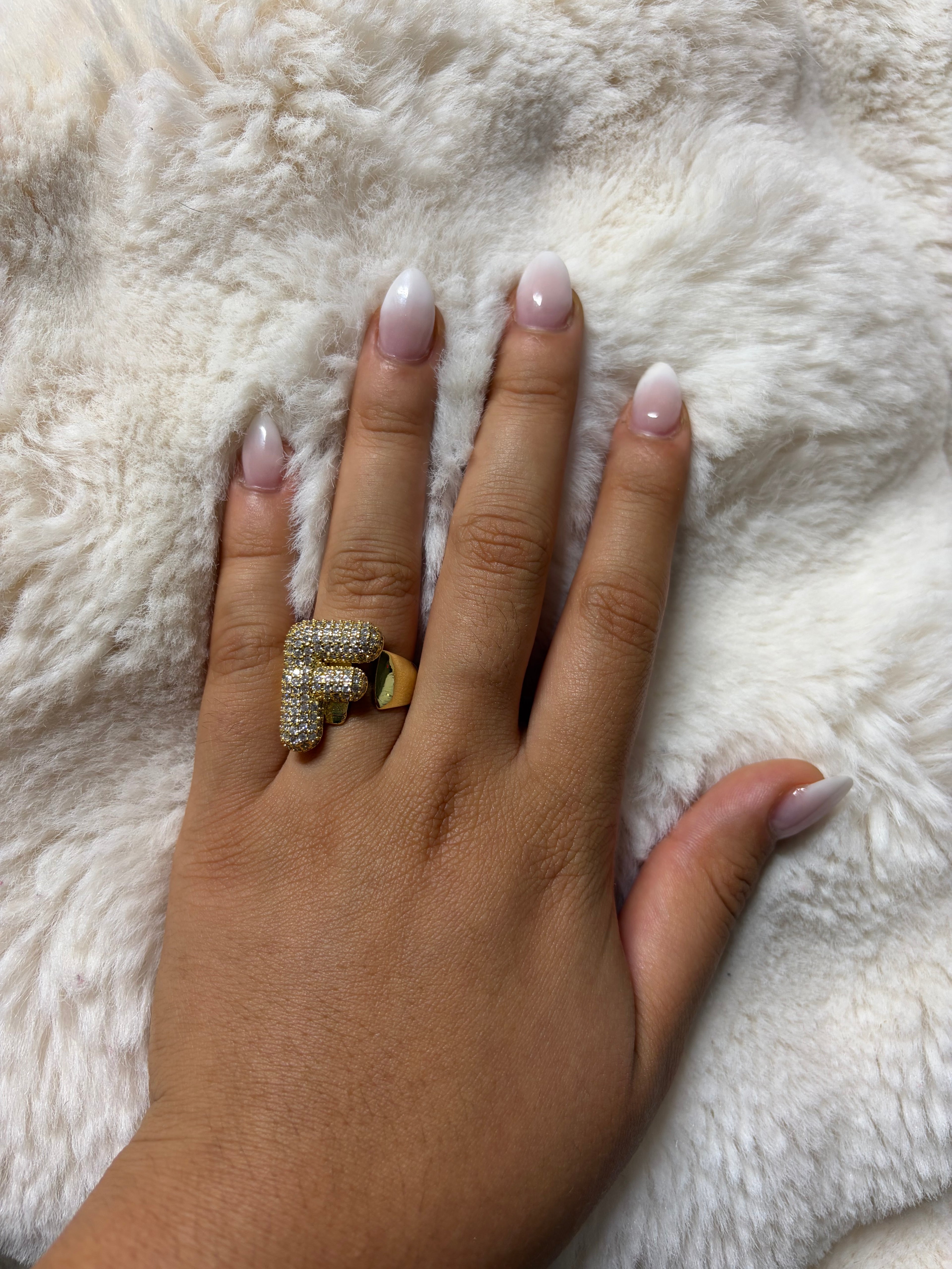 LETTER "F" ADJUSTABLE RING