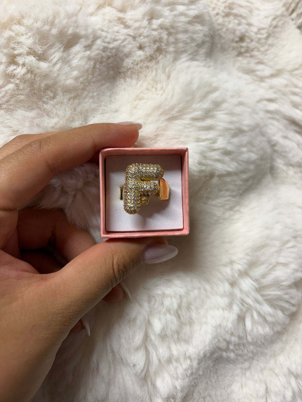 LETTER "F" ADJUSTABLE RING