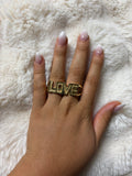 LOVE DOUBLE RING SIZE 9 & 10