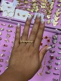 NUGGET HEART DOUBLE RING