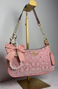 PINKY ROSY PURSE WITH BOW