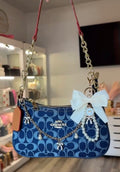 Blue CC Handbag W Accessories