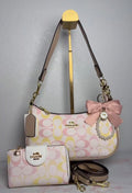 CC Pink Purse SET OF 2 With Bow