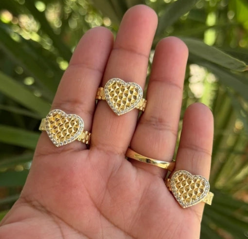 HEART ROLEX RING
