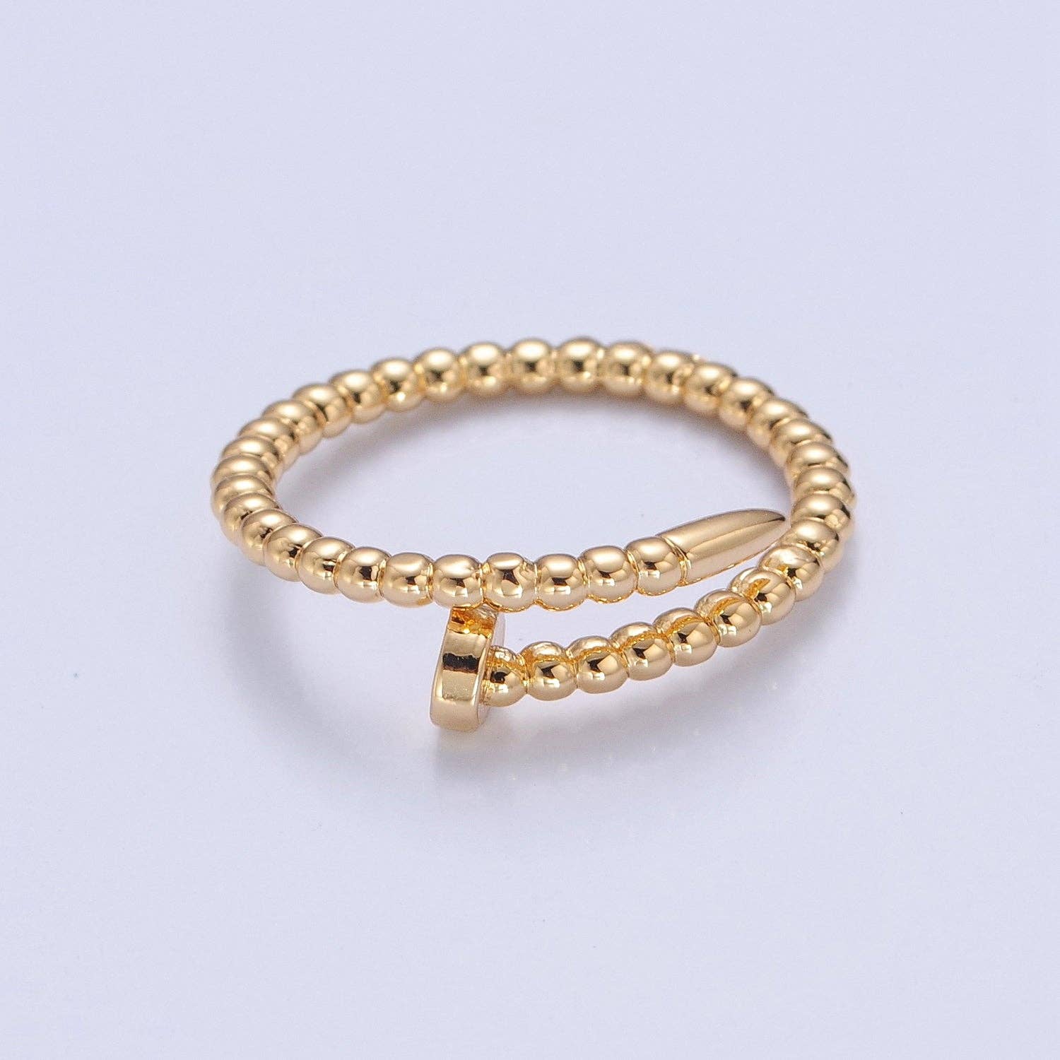 14k Gold Filled Dainty Twisted Rope Ring