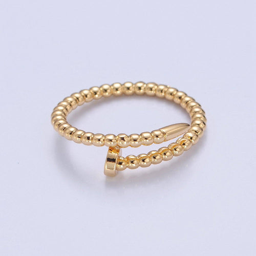14k Gold Filled Dainty Twisted Rope Ring