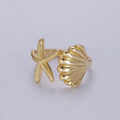 14K Gold Filled Ocean Starfish Ring