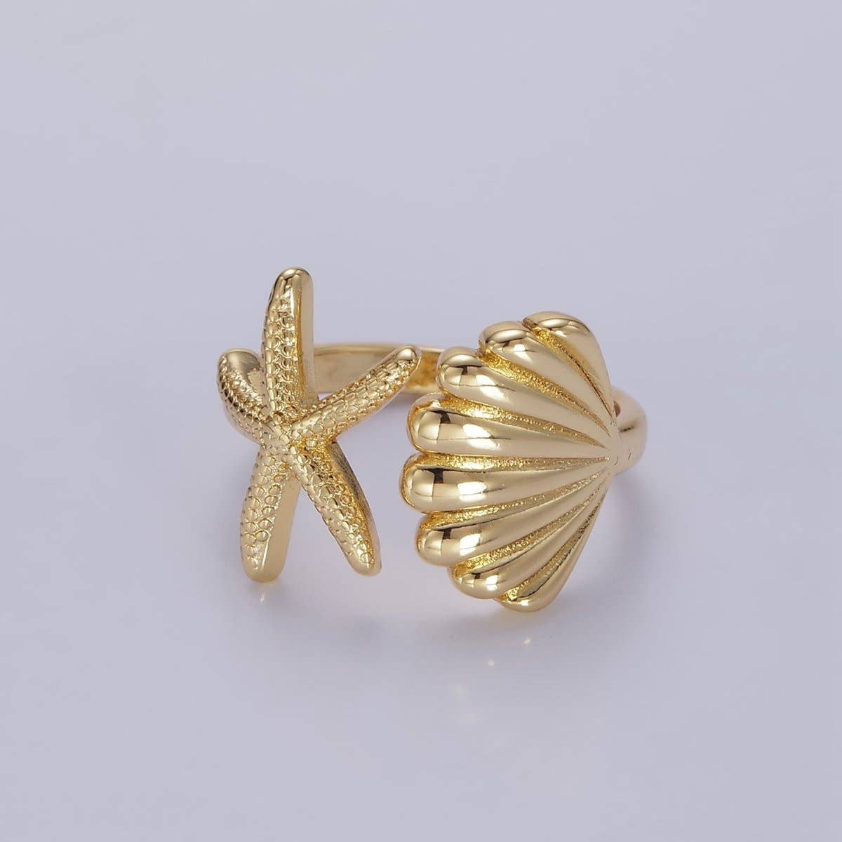 14K Gold Filled Ocean Starfish Ring