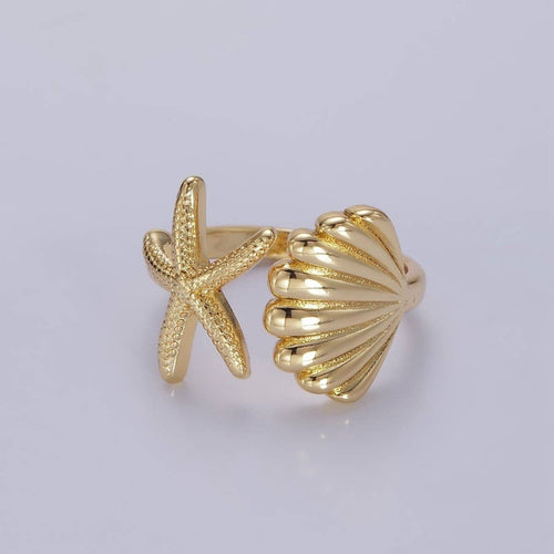 14K Gold Filled Ocean Starfish Ring