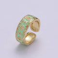 Vintage Enamel Victorian Ring